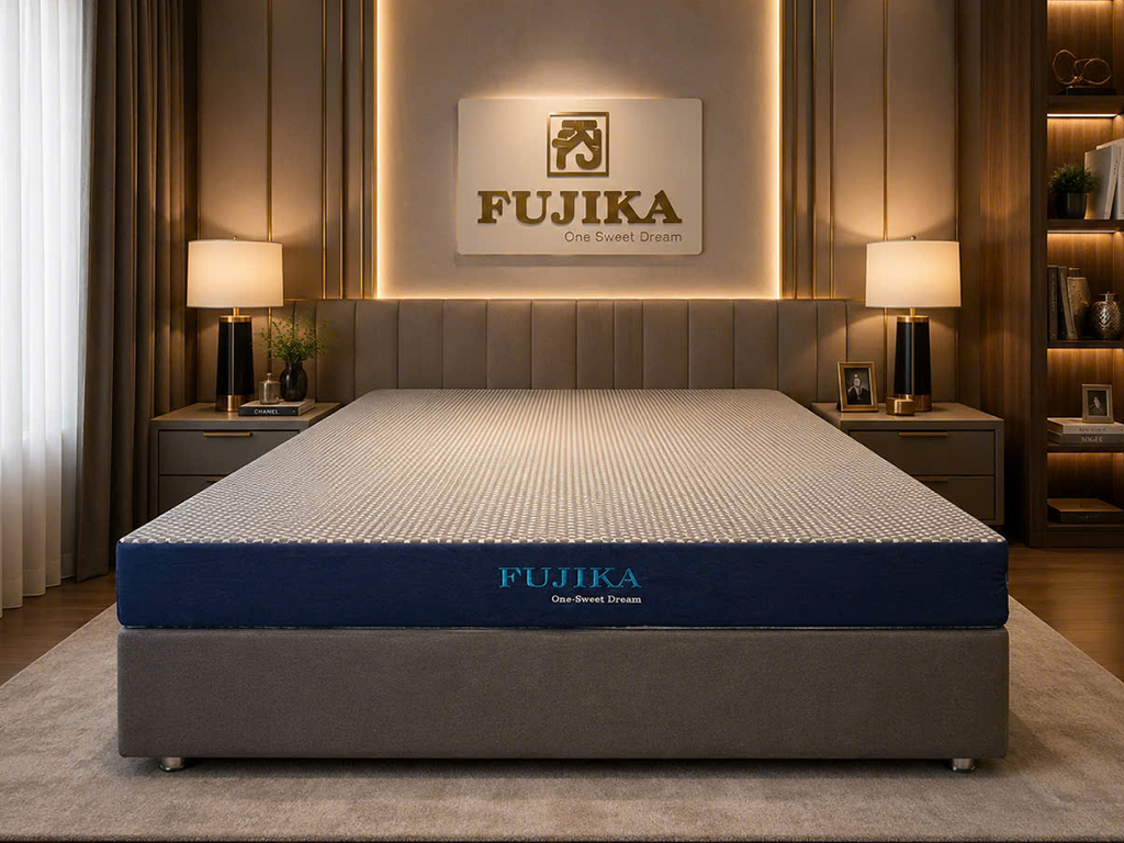 nệm foam hoạt Tính Fujika vải gấm cao cấp